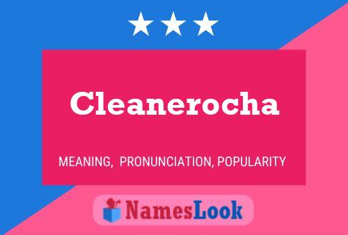 Póster del nombre Cleanerocha