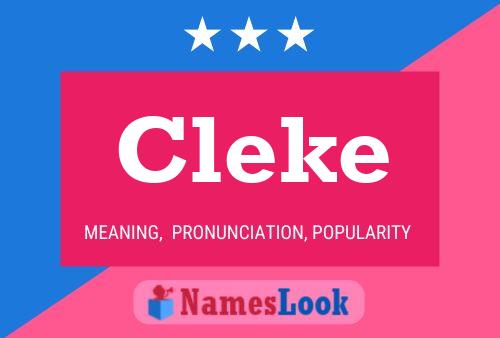 Póster del nombre Cleke