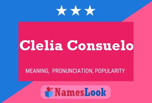 Póster del nombre Clelia Consuelo