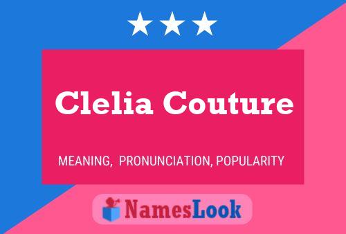 Póster del nombre Clelia Couture