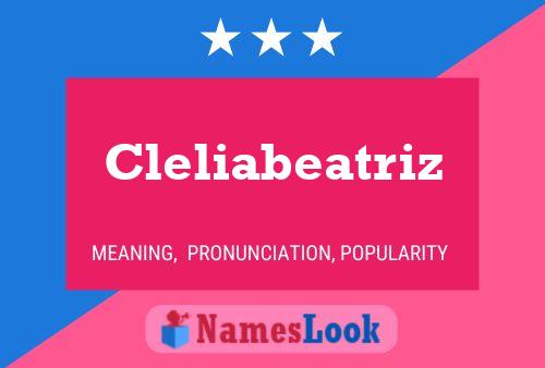 Póster del nombre Cleliabeatriz