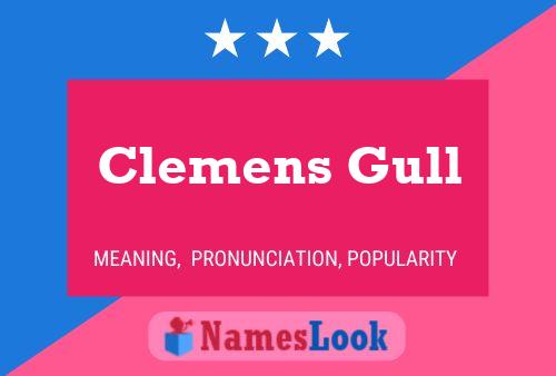 Póster del nombre Clemens Gull