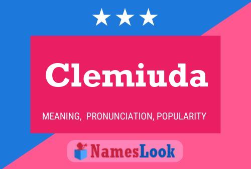 Póster del nombre Clemiuda