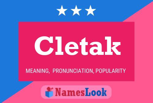 Póster del nombre Cletak