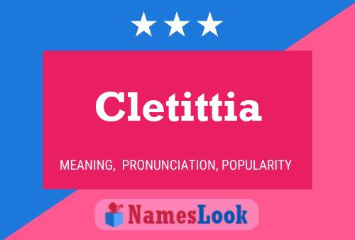 Póster del nombre Cletittia