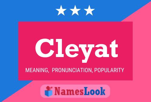 Póster del nombre Cleyat