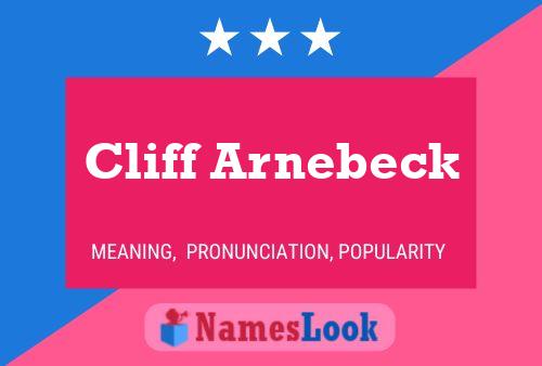 Póster del nombre Cliff Arnebeck