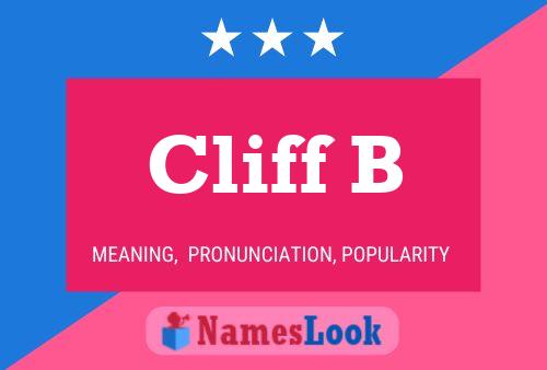 Póster del nombre Cliff B