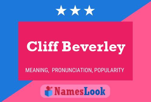 Póster del nombre Cliff Beverley