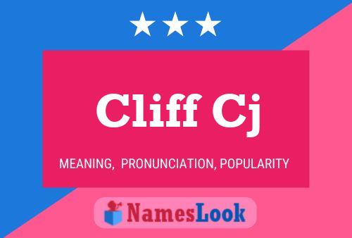 Póster del nombre Cliff Cj