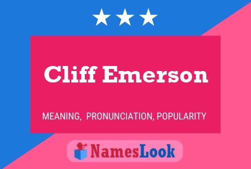 Póster del nombre Cliff Emerson