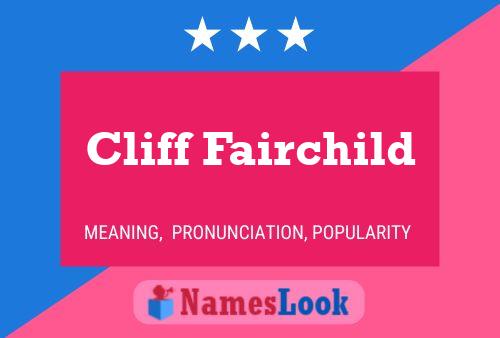 Póster del nombre Cliff Fairchild