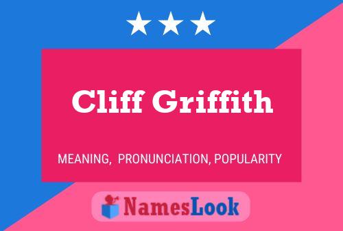 Póster del nombre Cliff Griffith