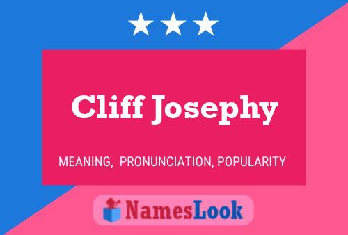 Póster del nombre Cliff Josephy