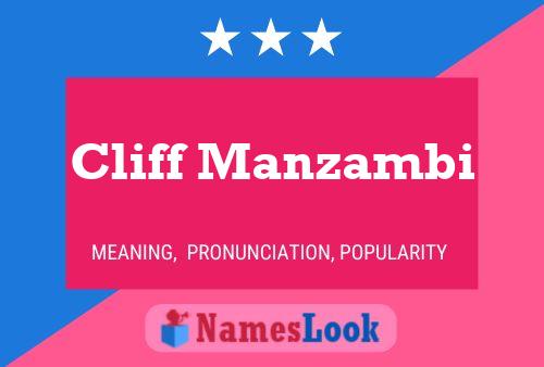 Póster del nombre Cliff Manzambi