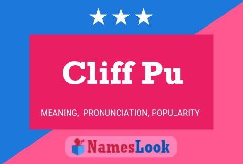 Póster del nombre Cliff Pu