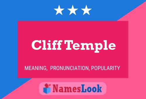 Póster del nombre Cliff Temple