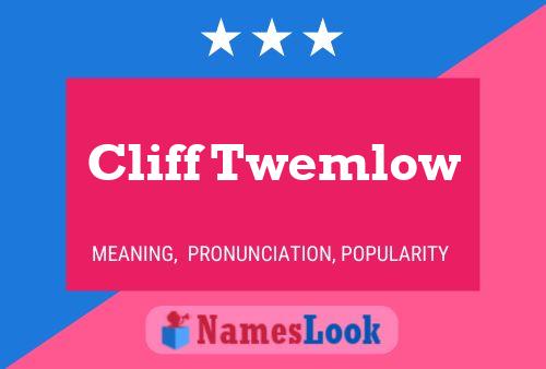 Póster del nombre Cliff Twemlow