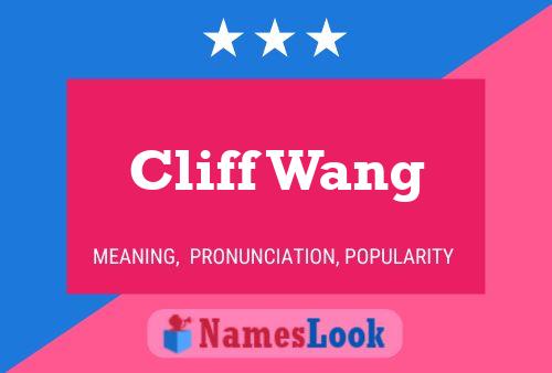 Póster del nombre Cliff Wang