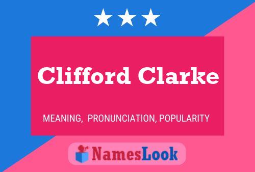 Póster del nombre Clifford Clarke