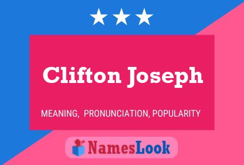 Póster del nombre Clifton Joseph