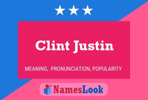 Póster del nombre Clint Justin