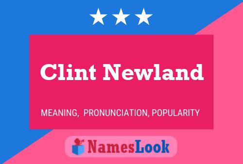 Póster del nombre Clint Newland