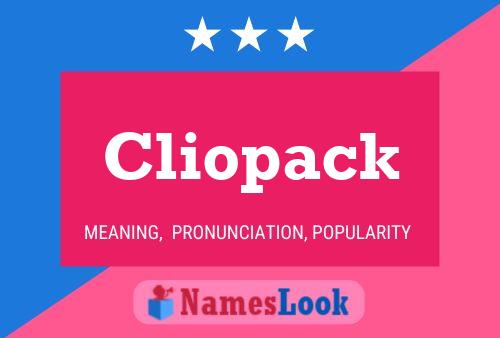 Póster del nombre Cliopack