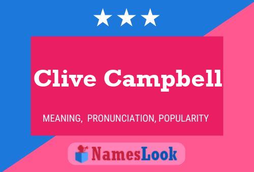 Póster del nombre Clive Campbell