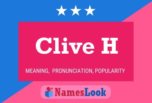 Póster del nombre Clive H