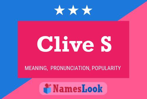 Póster del nombre Clive S