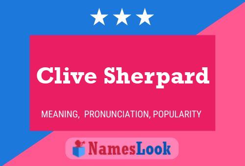 Póster del nombre Clive Sherpard