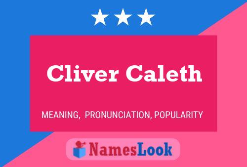 Póster del nombre Cliver Caleth