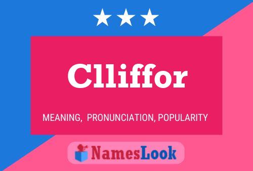 Póster del nombre Clliffor