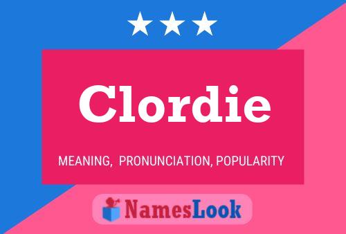 Póster del nombre Clordie