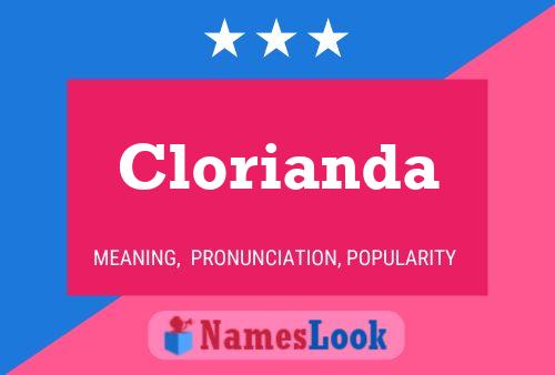 Póster del nombre Clorianda