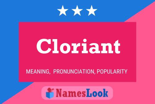 Póster del nombre Cloriant