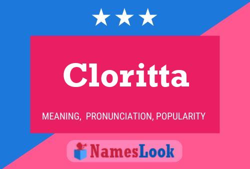 Póster del nombre Cloritta