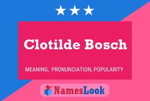 Póster del nombre Clotilde Bosch