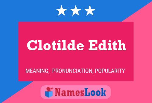 Póster del nombre Clotilde Edith