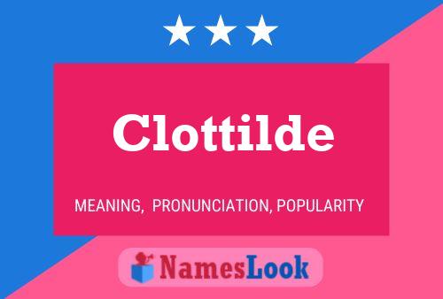 Póster del nombre Clottilde