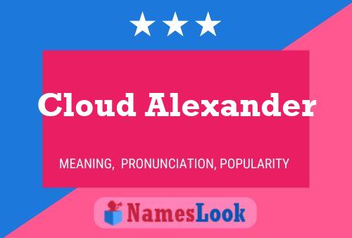 Póster del nombre Cloud Alexander