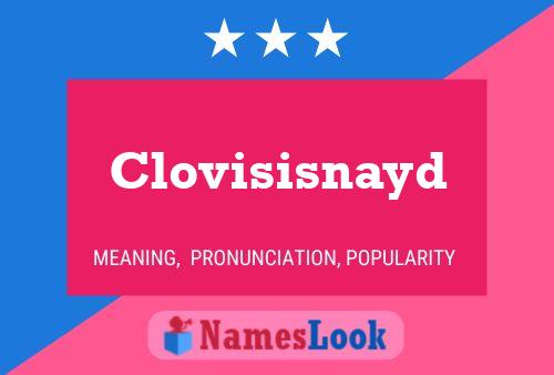 Póster del nombre Clovisisnayd