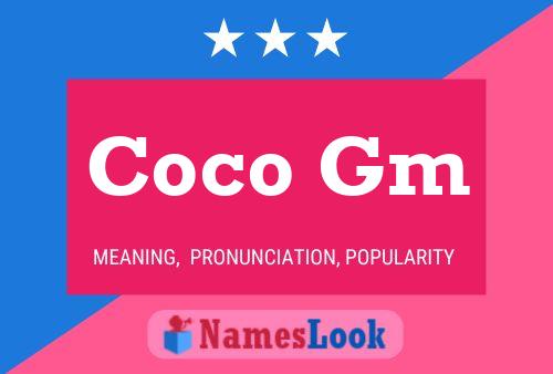 Póster del nombre Coco Gm