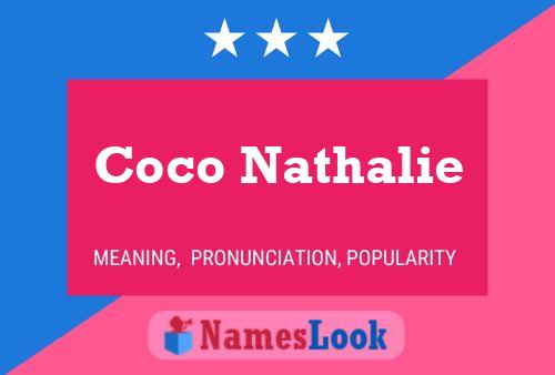 Póster del nombre Coco Nathalie