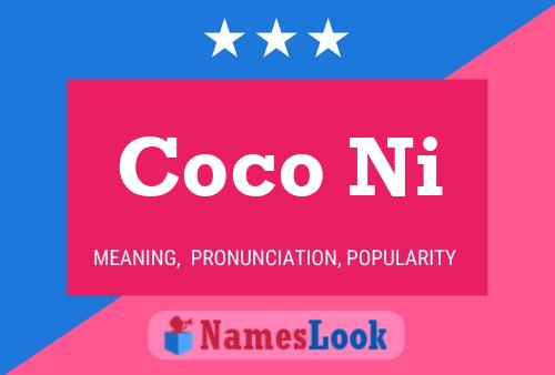 Póster del nombre Coco Ni