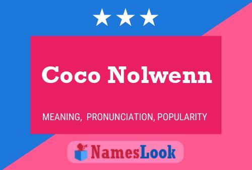 Póster del nombre Coco Nolwenn