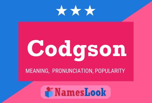 Póster del nombre Codgson