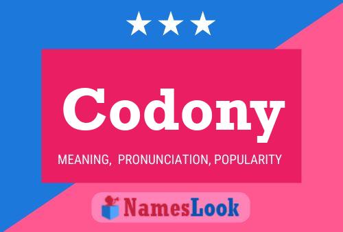 Póster del nombre Codony