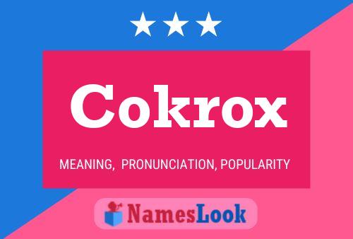 Póster del nombre Cokrox